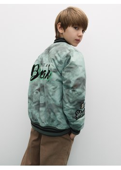 Reserved - Kurtka bomber moro - ciemnozielony ze sklepu Reserved w kategorii Kurtki chłopięce - zdjęcie 186216527