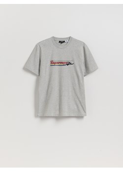 Reserved - T-shirt regular fit SUPERMAN™ - jasnoszary ze sklepu Reserved w kategorii T-shirty męskie - zdjęcie 186217816