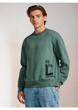 Sinsay - Bluza crewneck - zielony ze sklepu Sinsay w kategorii Bluzy męskie - zdjęcie 186218017