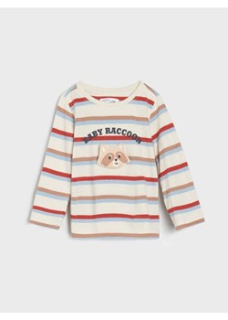 Sinsay - Koszulka z długimi rękawami - kremowy - id: 718EM-01X - marki Sinsay - 186218025 Sinsay - Koszulka z długimi rękawami - kremowy ze sklepu Sinsay w kategorii Kaftaniki i bluzki - zdjęcie 186218025