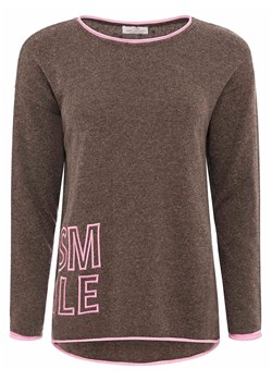 Zwillingsherz Sweter &quot;Smile&quot; w kolorze brązowym ze sklepu Limango Polska w kategorii Swetry damskie - zdjęcie 186218565