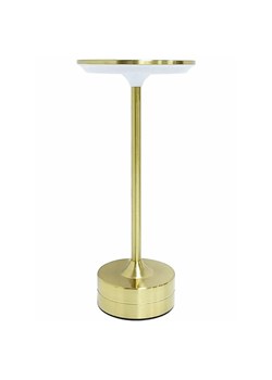 Minimalistyczna lampa stołowa złota - K616-Rawino ze sklepu Edinos.pl w kategorii Lampy stołowe - zdjęcie 186218768