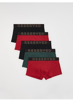 Reserved - 5 pack bokserek Classic - czerwony ze sklepu Reserved w kategorii Majtki męskie - zdjęcie 186220076