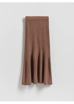 Reserved - Dzianinowa spódnica maxi - brązowy ze sklepu Reserved w kategorii Spódnice - zdjęcie 186220189