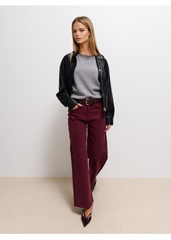 Mohito - Jeansy wide leg petite - mahoń ze sklepu Mohito w kategorii Jeansy damskie - zdjęcie 186222067
