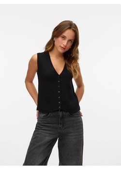 Vero Moda Top dzianinowy w kolorze czarnym ze sklepu Limango Polska w kategorii Bluzki damskie - zdjęcie 186223999