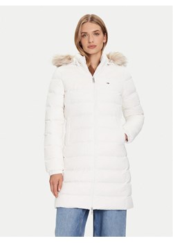 Tommy Jeans Płaszcz zimowy Essential DW0DW18864 Écru Slim Fit ze sklepu MODIVO w kategorii Płaszcze damskie - zdjęcie 186226048