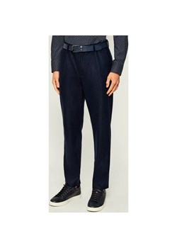 BOSS BLACK Spodnie P-Perin-J-RDS-WG-254 | Tapered fit | z dodatkiem wełny ze sklepu Gomez Fashion Store w kategorii Spodnie męskie - zdjęcie 186229486