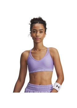 Biustonosz treningowy Under Armour UA Crossback Low Bra - fioletowy ze sklepu Sportstylestory.com w kategorii Biustonosze - zdjęcie 186230095