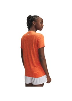 Damska koszulka treningowa Under Armour Tech SSC- Twist - pomarańczowa ze sklepu Sportstylestory.com w kategorii Bluzki damskie - zdjęcie 186230157