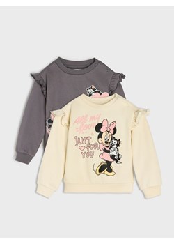 Sinsay - Bluzy 2 pack Minnie Mouse - kremowy - id: 177FT-01X - marki Sinsay - 186231387 Sinsay - Bluzy 2 pack Minnie Mouse - kremowy ze sklepu Sinsay w kategorii Bluzy i swetry - zdjęcie 186231387
