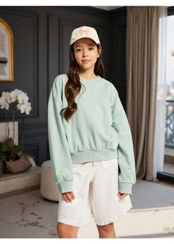 Sinsay - Gładka bluza z długim rękawem - zielony ze sklepu Sinsay w kategorii Bluzy dziewczęce - zdjęcie 186232729
