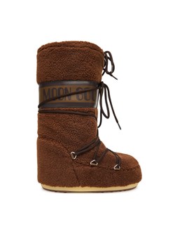 Śniegowce Moon Boot Mb Icon Fleece 80D1403080 Brązowy ze sklepu eobuwie.pl w kategorii Buty zimowe dziecięce - zdjęcie 186233229