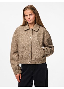 Pieces Kurtka pluszowa "Pcnadia" w kolorze karmelowym ze sklepu Limango Polska w kategorii Kurtki damskie - zdjęcie 186239179