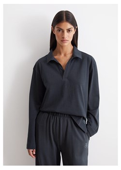 Marc O´Polo Bodywear Koszulka w kolorze antracytowym ze sklepu Limango Polska w kategorii Bluzki damskie - zdjęcie 186240867