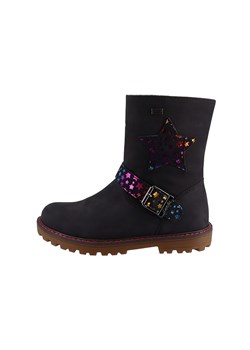 Lurchi Skórzane botki "Ella" w kolorze granatowym ze sklepu Limango Polska w kategorii Buty zimowe dziecięce - zdjęcie 186240875