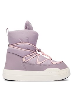 Śniegowce Moon Boot Jr Park lace Mid 80D3440070 D Różowy ze sklepu eobuwie.pl w kategorii Buty zimowe dziecięce - zdjęcie 186241509