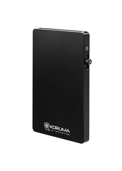 Aluminiowe etui z wysuwanymi kartami i ochroną kart zbliżeniowych (czarny) ze sklepu Koruma ID Protection w kategorii Etui - zdjęcie 186242168