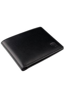 Cienki portfel męski skórzany typu SLIM (Czarny) ze sklepu Koruma ID Protection w kategorii Portfele męskie - zdjęcie 186242268
