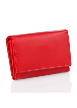 Mały skórzany damski  portfel z ochroną RFID (Czerwony) ze sklepu Koruma ID Protection w kategorii Portfele damskie - zdjęcie 186242525