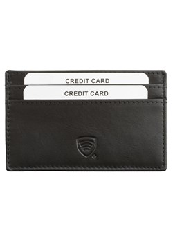 Skórzane etui ochronne na karty kredytowe oraz zbliżeniowe z okienkiem (Czarny) ze sklepu Koruma ID Protection w kategorii Etui - zdjęcie 186242705