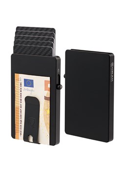 Aluminiowe etui na karty z magsafe i klipsem na banknoty (czarny) ze sklepu Koruma ID Protection w kategorii Etui - zdjęcie 186242798