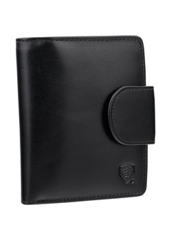 Skórzany damski  portfel z ochroną RFID (Czarny) ze sklepu Koruma ID Protection w kategorii Portfele damskie - zdjęcie 186242929