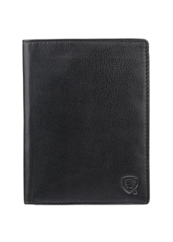 Skórzany portfel podróżny na karty oraz dokumenty zbliżeniowe (czarny) ze sklepu Koruma ID Protection w kategorii Portfele męskie - zdjęcie 186243025