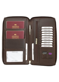 Organizer podróżny dla całej rodziny z ochroną RFID (Brąz) - SMART RFID BLOCK ze sklepu Koruma ID Protection w kategorii Etui - zdjęcie 186243056
