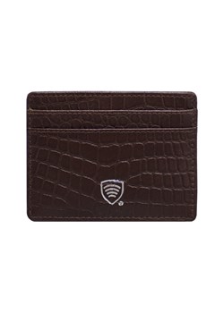 Skórzane etui antykradzieżowe na karty zbliżeniowe RFID (Brązowy, Croco) - id: 432 - marki Koruma - 186243219 Skórzane etui antykradzieżowe na karty zbliżeniowe RFID (Brązowy, Croco) ze sklepu Koruma ID Protection w kategorii Etui - zdjęcie 186243219