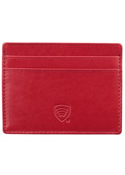 Skórzane damskie etui blokujące karty zbliżeniowe RFID (Czerwony) ze sklepu Koruma ID Protection w kategorii Etui - zdjęcie 186243295