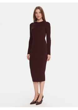 Kontatto Sukienka dzianinowa 3M0829C Bordowy Slim Fit ze sklepu MODIVO w kategorii Sukienki - zdjęcie 186245429