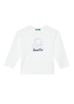 United Colors Of Benetton Bluzka 3I1XG10JZ Biały Regular Fit ze sklepu MODIVO w kategorii T-shirty chłopięce - zdjęcie 186245487