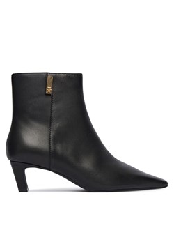 Tommy Hilfiger Botki Th Square Toe Kitten Bootie FW0FW08768 Czarny ze sklepu MODIVO w kategorii Botki - zdjęcie 186245506