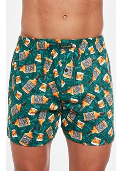 Classic 001/146 bawełniane bokserki męskie plus size, Kolor zielony-wzór, Rozmiar 5XL, Cornette ze sklepu Primodo w kategorii Majtki męskie - zdjęcie 186246298