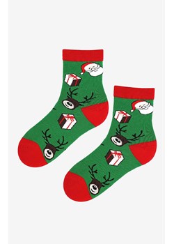 Marilyn świąteczne skarpetki damskie Santa Deer 2, Kolor zielony, Rozmiar uniwersalny, Marilyn ze sklepu Primodo w kategorii Skarpetki damskie - zdjęcie 186246575