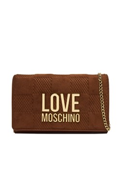 Torebka LOVE MOSCHINO JC4127PP0NKB120A Brązowy ze sklepu eobuwie.pl w kategorii Kopertówki - zdjęcie 186247306