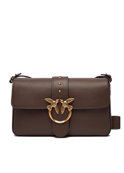 Torebka PINKO Love One Mini Slouchy Fl AI 25-26 PLTT 104524 A0QO Brązowy ze sklepu eobuwie.pl w kategorii Torebki damskie - zdjęcie 186247326