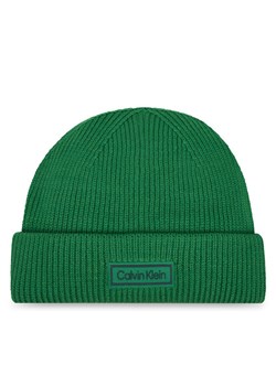 Calvin Klein Czapka LV04D8058G Zielony ze sklepu MODIVO w kategorii Czapki zimowe męskie - zdjęcie 186247867