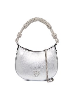 PINKO Torebka Half Moon Baby C + Manico Al 25-26 PLTT 105913 A2WD Srebrny ze sklepu MODIVO w kategorii Kopertówki - zdjęcie 186247917
