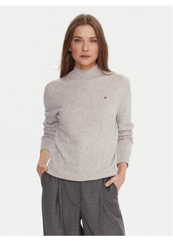Tommy Hilfiger Sweter WW0WW47468 Szary Regular Fit ze sklepu MODIVO w kategorii Swetry damskie - zdjęcie 186247925