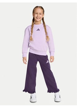 adidas Dres Fleece JX0201 Fioletowy Regular Fit - id: 0000305429476 - marki adidas - 186247967 adidas Dres Fleece JX0201 Fioletowy Regular Fit ze sklepu MODIVO w kategorii Dresy dziewczęce - zdjęcie 186247967