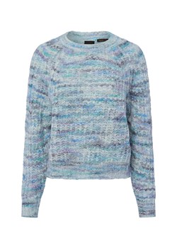 BOSS Orange Sweter damski z zawartością alpaki - Fiambella Kobiety Wełna cyjan marmurkowy ze sklepu vangraaf w kategorii Swetry damskie - zdjęcie 186249159