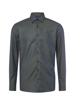 Finshley & Harding Koszula męska - Easy Care Mężczyźni Modern Fit Bawełna oliwkowy wzorzysty ze sklepu vangraaf w kategorii Koszule męskie - zdjęcie 186249179