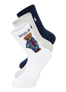 Polo Ralph Lauren Skarpety w 3-paku Kobiety biały jednolity ze sklepu vangraaf w kategorii Skarpetki damskie - zdjęcie 186249216