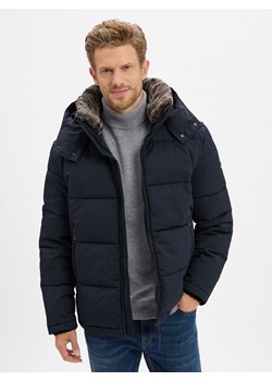 Strellson Męska kurtka zimowa - Arcola Mężczyźni Sztuczne włókno granatowy jednolity ze sklepu vangraaf w kategorii Kurtki męskie - zdjęcie 186249217