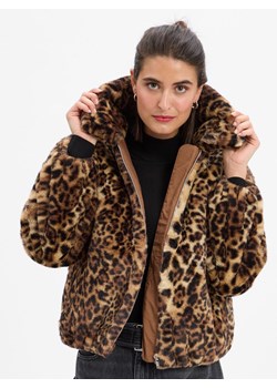 Levi's Damska kurtka ze sztucznego futra Kobiety Sztuczne włókno mocca wzorzysty ze sklepu vangraaf w kategorii Kurtki damskie - zdjęcie 186249226