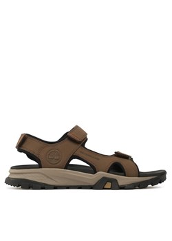 Sandały Timberland Lincoln Peak Strap Sandal TB0A5T489681 Brązowy ze sklepu eobuwie.pl w kategorii Sandały męskie - zdjęcie 186252187