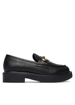 LOVE MOSCHINO Loafersy JA10094G0NIA0000 Czarny ze sklepu MODIVO w kategorii Lordsy damskie - zdjęcie 186252646