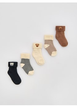 Reserved - Skarpetki 5 pack - miedziany ze sklepu Reserved w kategorii Skarpetki dziecięce - zdjęcie 186254226